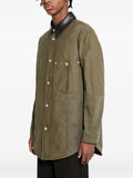 Wales Bonner Brixton leather-collar jacket