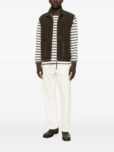 AMARANTO  fleece zip-up gilet