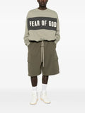 FEAR OF GOD ESSENTIALS cropped relaxed panelled sweatshirt