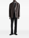 Prada nappa leather caban jacket